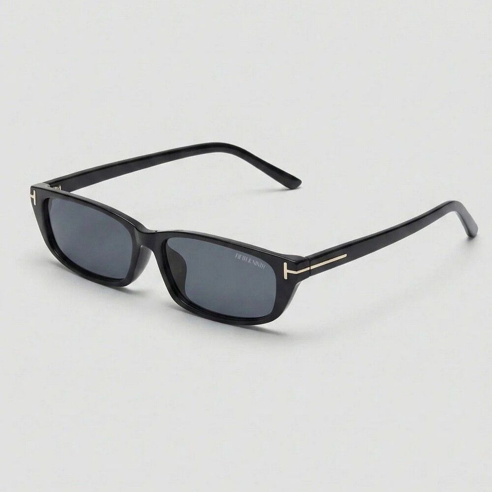 Fifth And Ninth - Lana - Slim rectangle frame Sunglasses - Y2K & metal accents